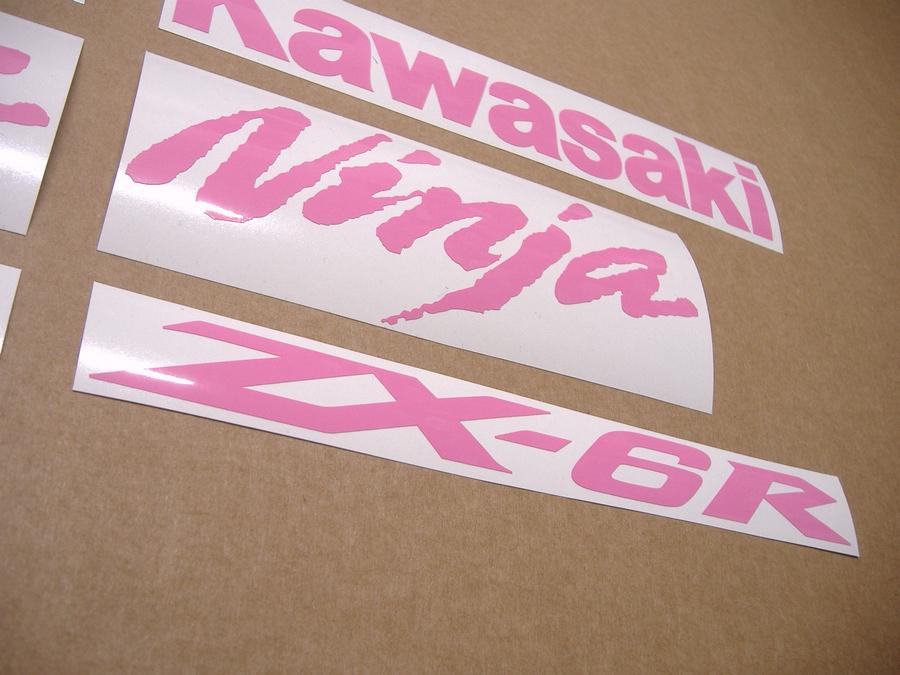 ZX6R or ZX10R Ninja Soft Light Pink Custom Decals Stickers