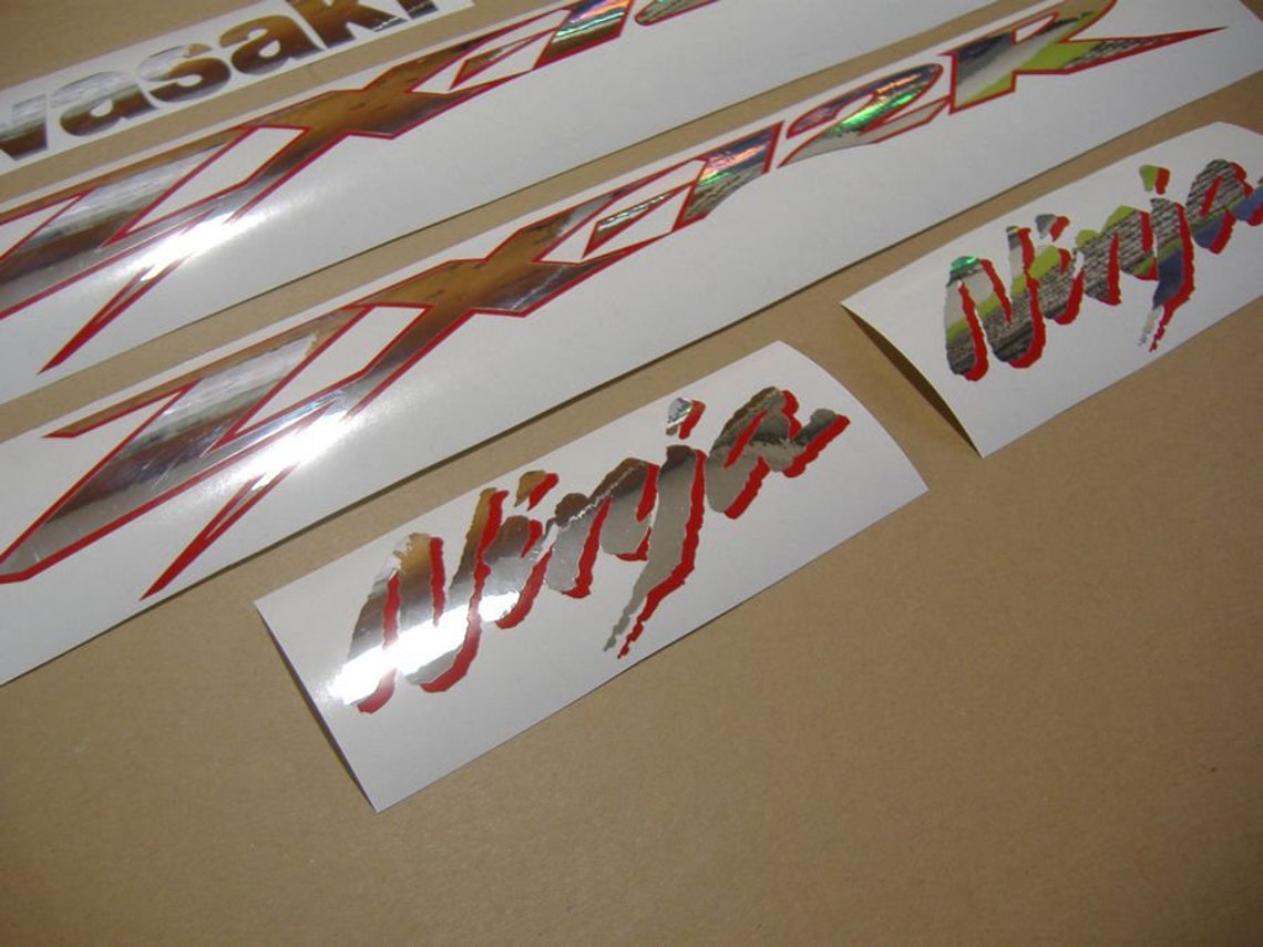 Kawasaki ZX12R 2003ninja Full Sticker Set Kit Aufkleber Decals Etsy