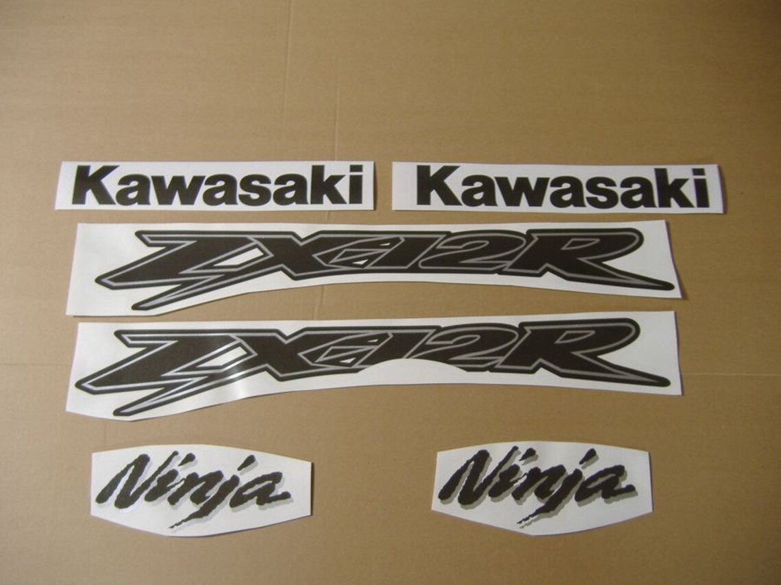 Kawasaki ZX12R 2004 Ninja Stickers Set Kit Decals Restoration Etsy