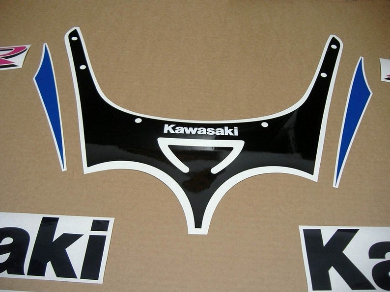 Kawasaki ZXR750 ZX7 ninja 1991 decals kit set adhesives Etsy