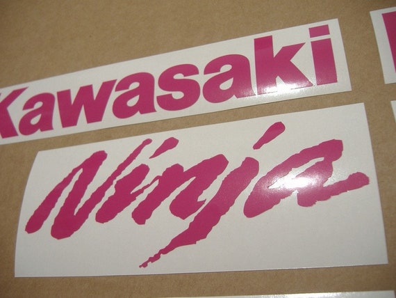 ZX6R or ZX10R Ninja Hot Pink Custom Decals Stickers Kit Set