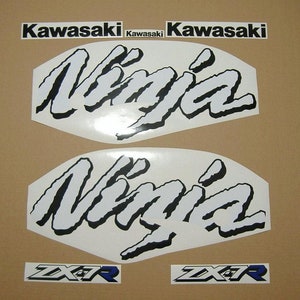 ZX7R ninja 2000 decals stickers set kit adhesives restoration graphics pegatinas emblems reproduction zx-7r 750 replacement pattern mark