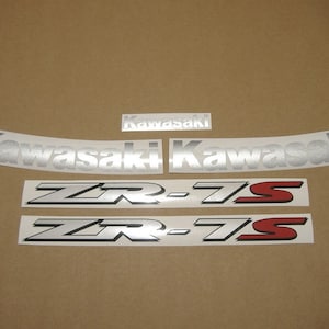 ZR-7S 2002-2004 Ninja complete replacement decals set graphics replica full stickers kit reproduction logo zr7s mark restoration emblems