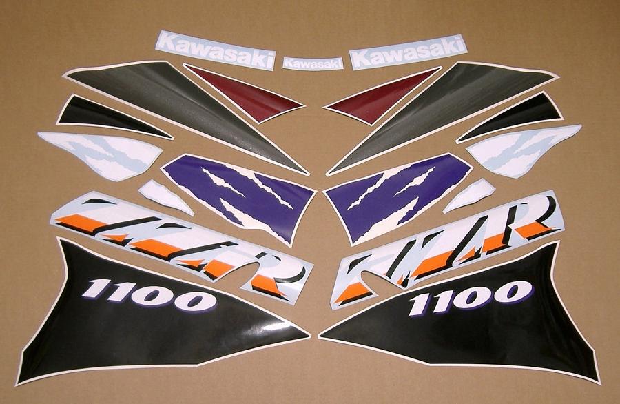 ZZR 1100 ZX-11 1994 ロゴ デカール セット キット 修復 グラフィック