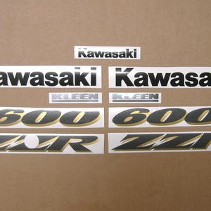 ZZR600 2002-2003 complete replacement decals kit full stickers set restoration graphics replica logo reproduction emblems zzr 600 pattern