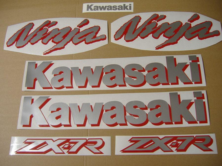 ZX7R 1997-1999 Ninja Full Aftermarket Stickers Set Complete Decals