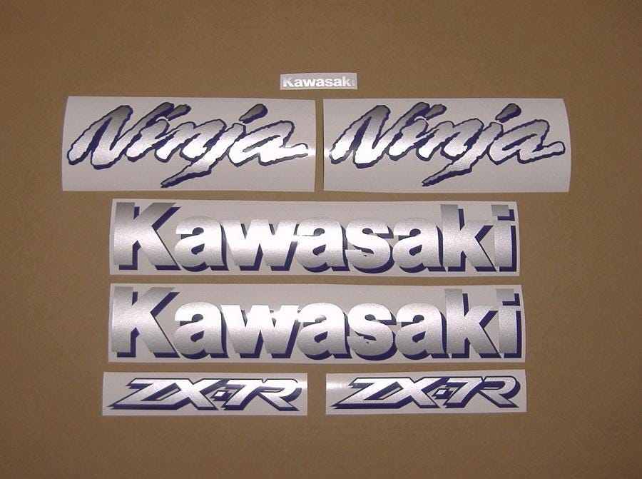 ZX7R 1997-1999 Ninja Full Aftermarket Stickers Set Complete Decals