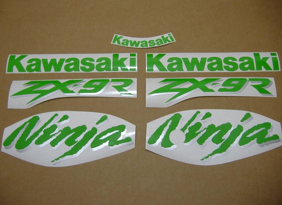 ZX9R Ninja 1998 - 2000 Complete Aftermarket Decals Kit Set