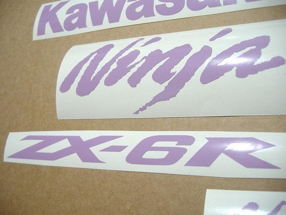 ZX6R or ZX10R Ninja Violet Full Customized Decals Graphics