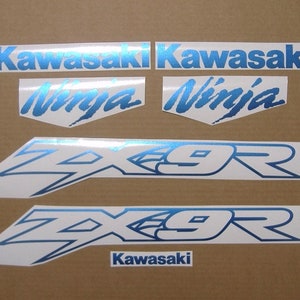 ZX9R ninja full stickers set decals customized graphics custom logo 900 zx900 pearl blue white red black adhesives emblems zx-9r pattern
