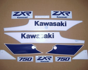 ZXR750 / ZX-7 H1 1989 complete replacement decals set full restoration graphics kit replica stickers reproduction full zxr 750 zx7 pattern