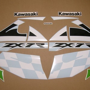 ZX7R Ninja 2001-2002 Aufkleber Restauration Grafiken Replica Stickers Kit Reproduktion 750 zx-7r Ersatz Reproduktion