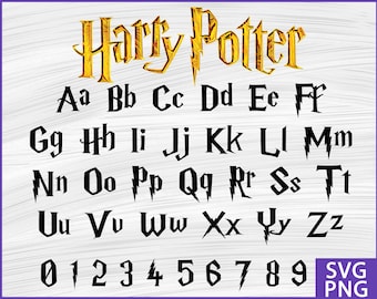 Download Harry potter font svg | Etsy