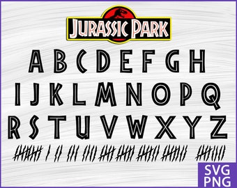 Jurassic park font | Etsy