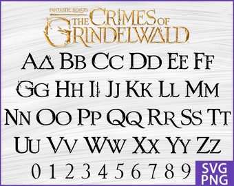 Download Harry potter font svg | Etsy