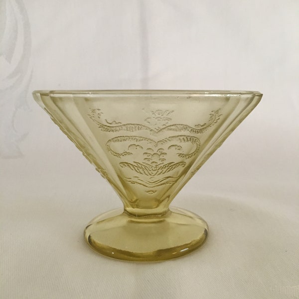 Original Madrid Pattern Depression Glass – 1 Sherbet – Vintage Federal Glass