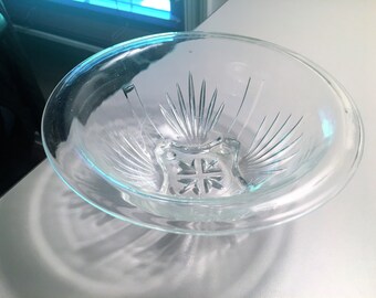 Federal Glass Star Clear 7" Mixing Bowl – Vintage 1940’s, 2 Available