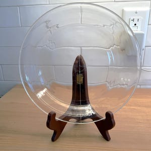 Vintage Fire King #459 Clear Glass 8&quot; Pie Plate