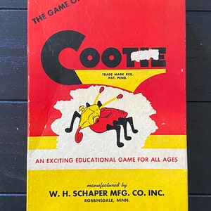 The Game of "Cootie", An Original 1940's Cootie Bug Game