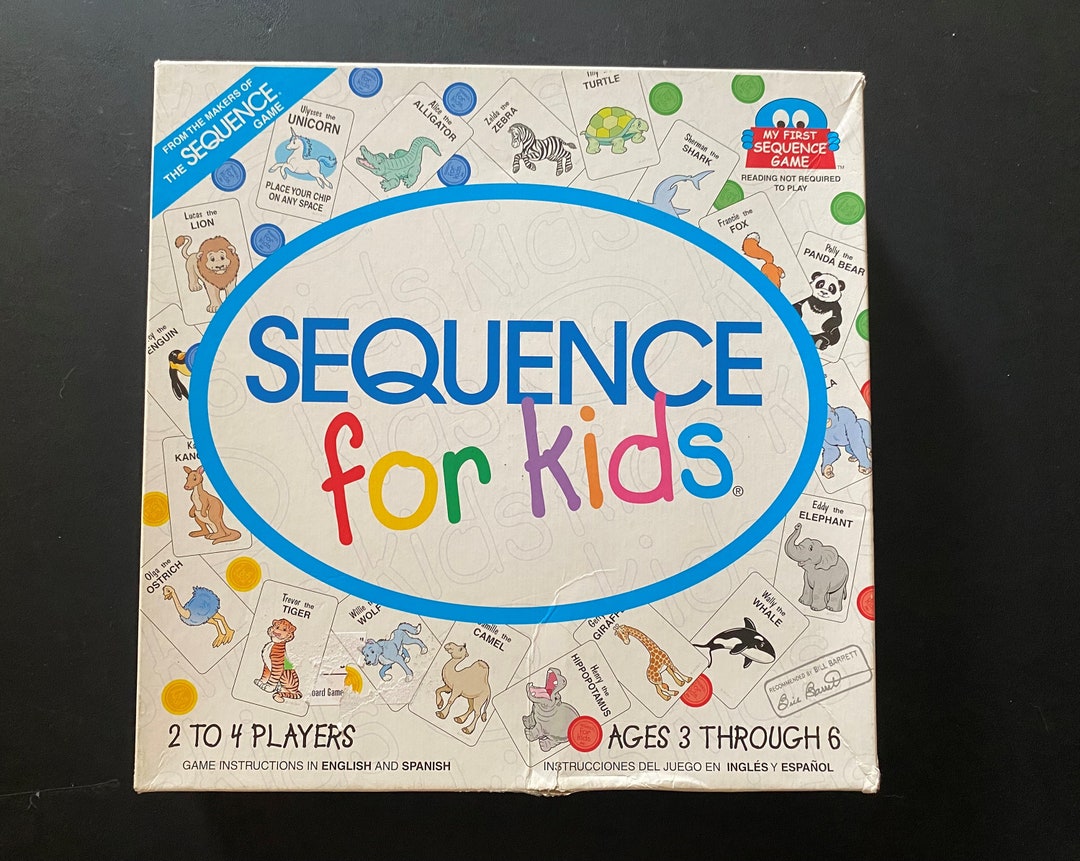 Sequence for Kids Board Game/card Game by Jax Games COMPLETE 