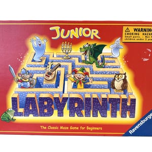 Junior Labyrinth Game by Ravensburger 1995 - A Beginners Version of the Classic Maze Game - COMPLETE