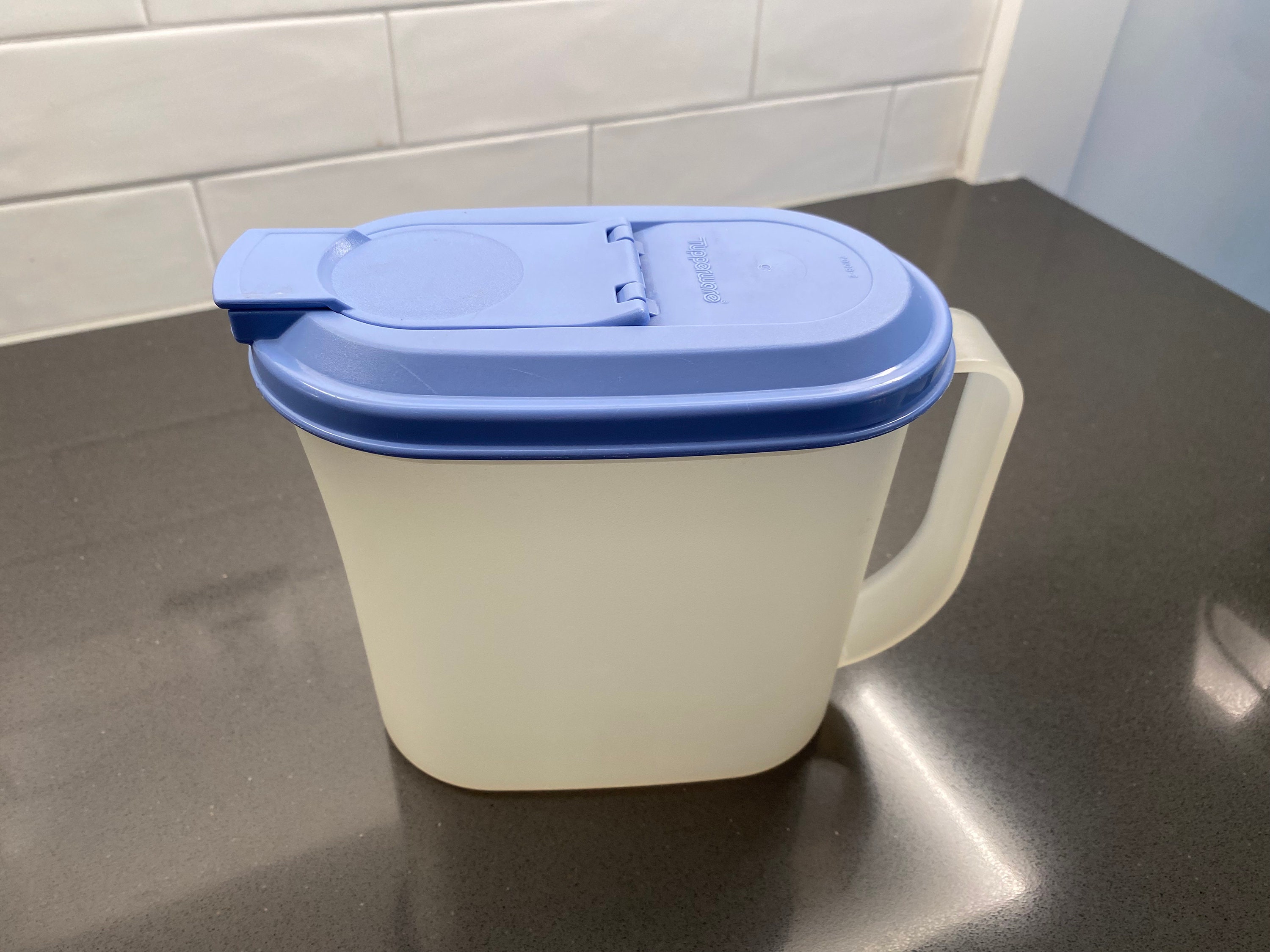 Tupperware Small Storage Container 1611- 4 and Blue Lid 1616 -5