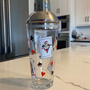 Luminarc 'Card Party' Glass Cocktail Shaker - Vintage Barware