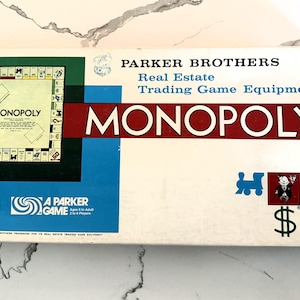 Classic MONOPOLY Board Game - Parker Brothers 1970&#39;s - COMPETE