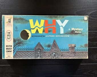 Vintage Game WHY - A Mystery Board Game Presented by Alfred Hitchcock ...