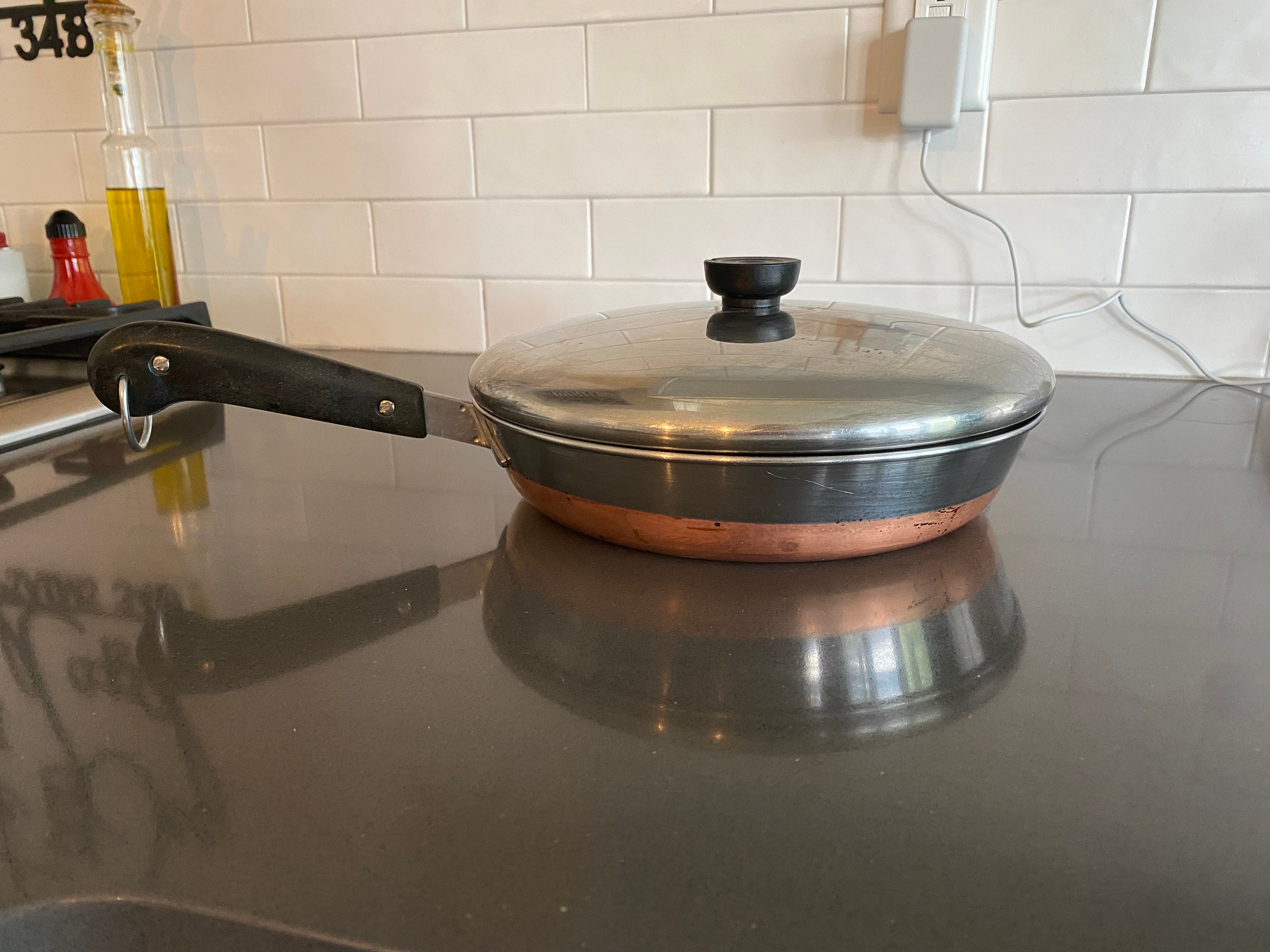 Revere Ware, Kitchen, Revere Ware Copper Bottom Frying Pan