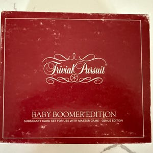 Trivial Pursuit "Baby Boomer" Edition-kaartenset (1983) van Selchow & Righter