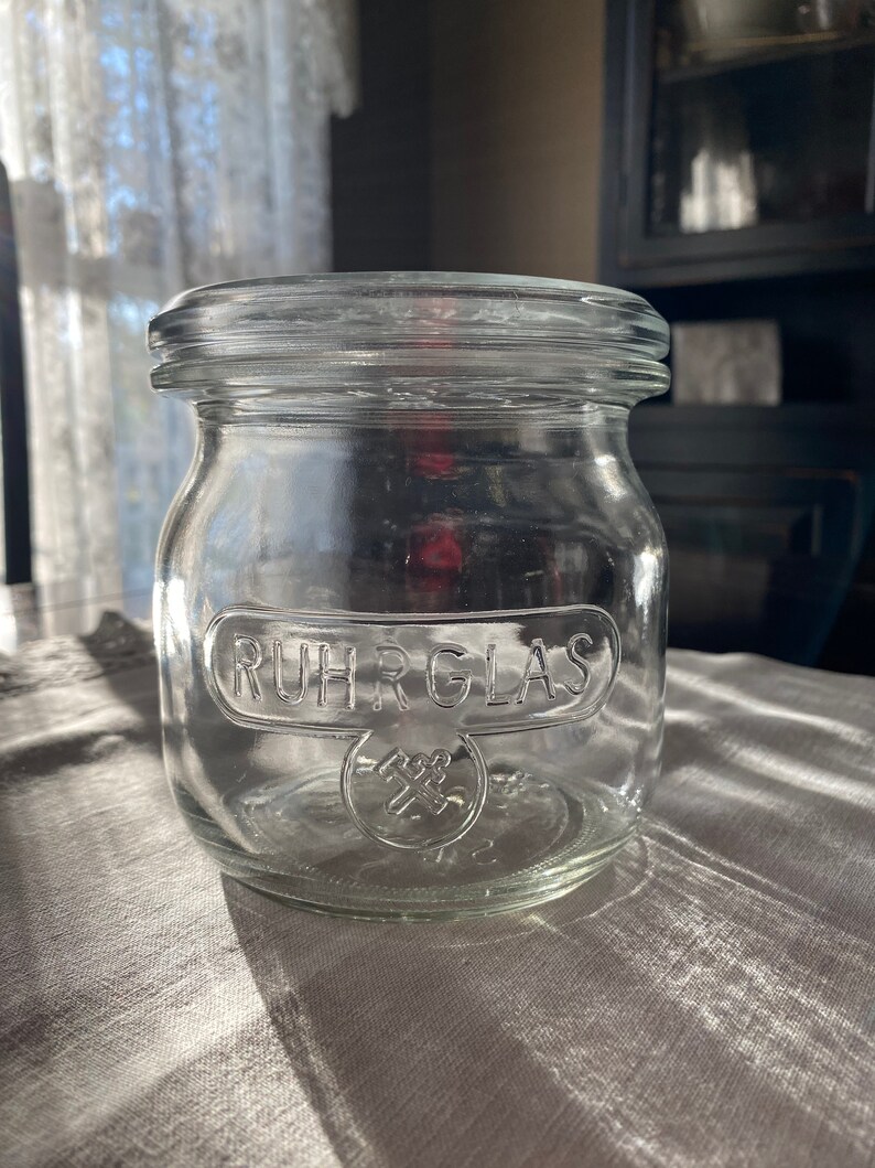 Vintage German Fruit / Canning Jar Ruhrglas Rillenglas 3/4 Etsy