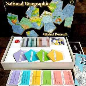 National Geographic 1987 Global Pursuit Game - KOMPLETT