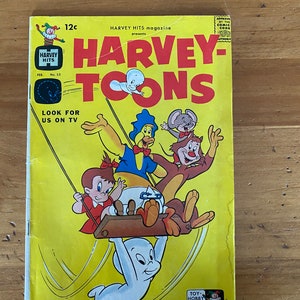 3 Vintage Comic Books:  1x Harvey Toons, 1x Sad Sack (Harvey Comics), 1x Chip &#39;N&#39; Dale (Dell Comics)