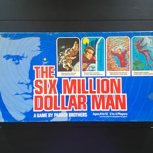 The Six Million Dollar Man Board Game by (1975) Parker Brothers - COMPLETE & Excellent Condition!!