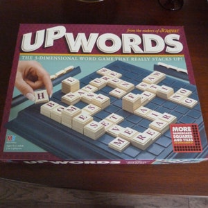 UpWords - The 3-Dimensional Word Game by Milton Bradley (1997) - COMPLETE