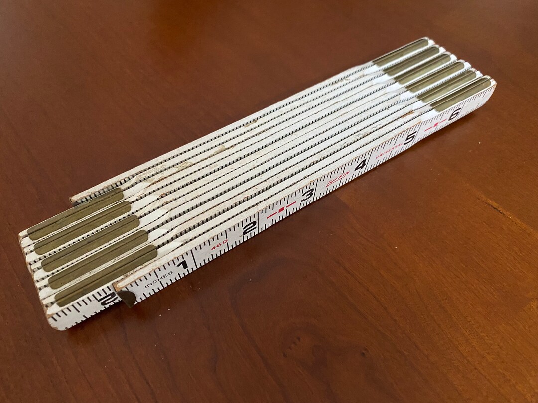 Vintage Lufkin 460 Universal White Wood 72 6 Ft. Etsy