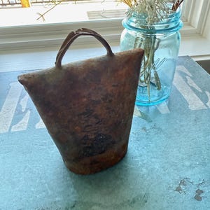 Large Antique Metal Cow Bell