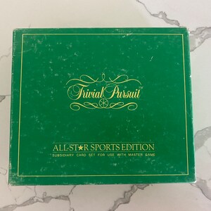 Trivial Pursuit: All Star Sports Edition (1983), Original Boxed Card Set for Trivial Pursuit Master Game