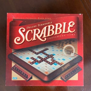 Winning Solutions Scrabble Deluxe Vintage Edition Game Board