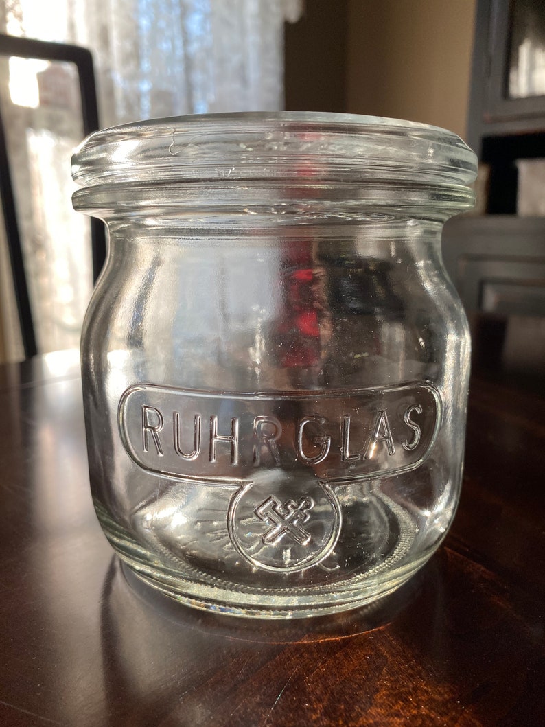 Vintage German Fruit / Canning Jar Ruhrglas Rillenglas 3/4 Etsy
