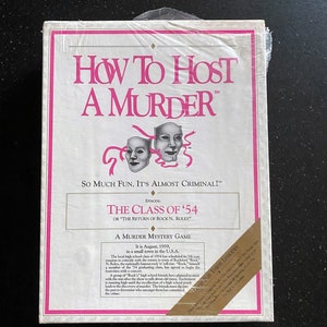 How to Host a Murder: &quot;Class of &#39;54&quot; - 1987, Murder Mystery Game - New, In Shrink Wrap!