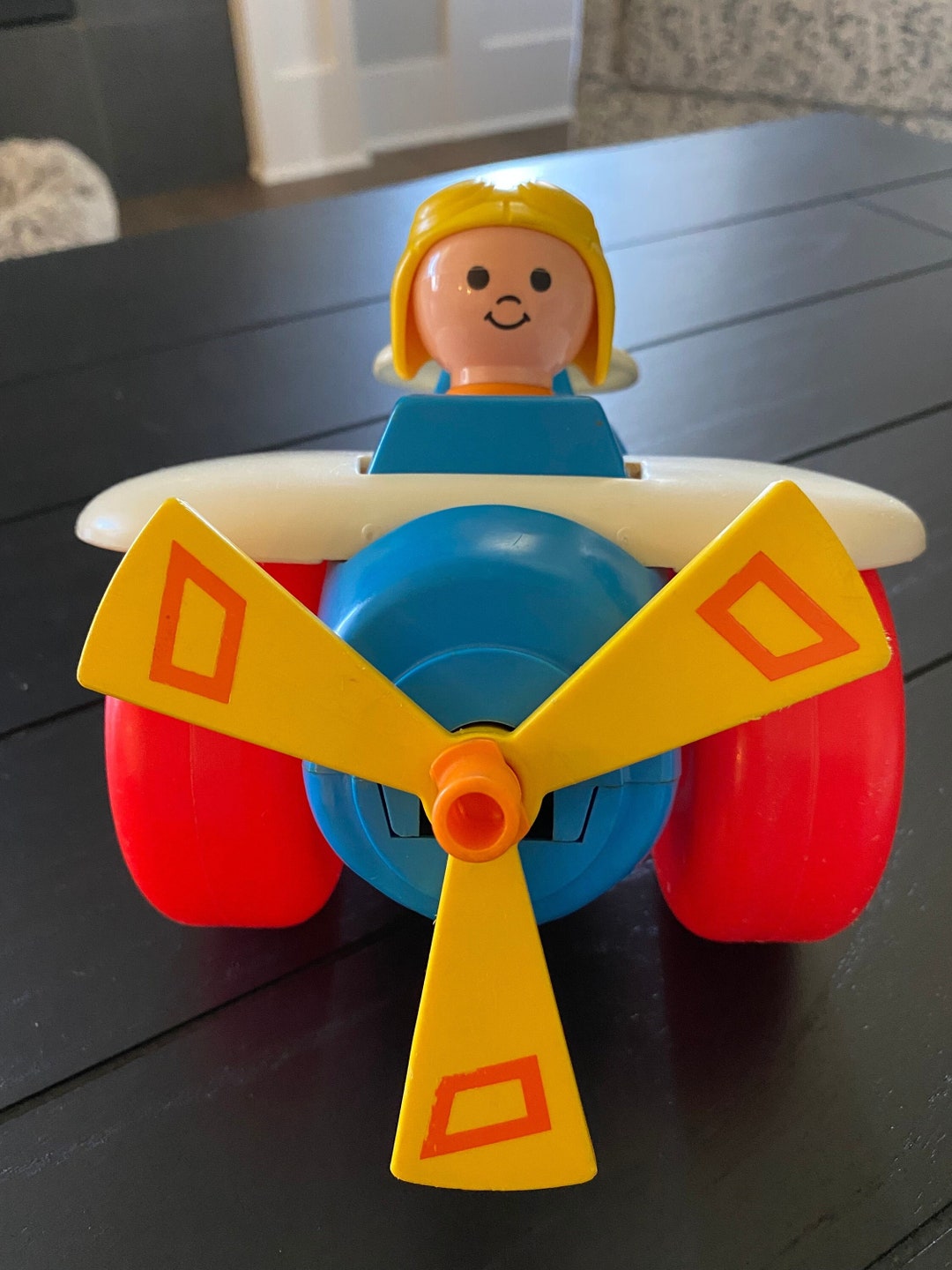 Fisherprice Pull Along Plane 171, Vintage 1980 Fisherprice Preschool