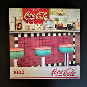 Coca-Cola Soda Shop 1000 Piece Jigsaw Puzzle by Springbok - COMPLETE