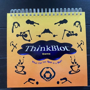 ThinkBlot  Game - What Can you Spot in a Blot? (1999) by Mattel - COMPLETE