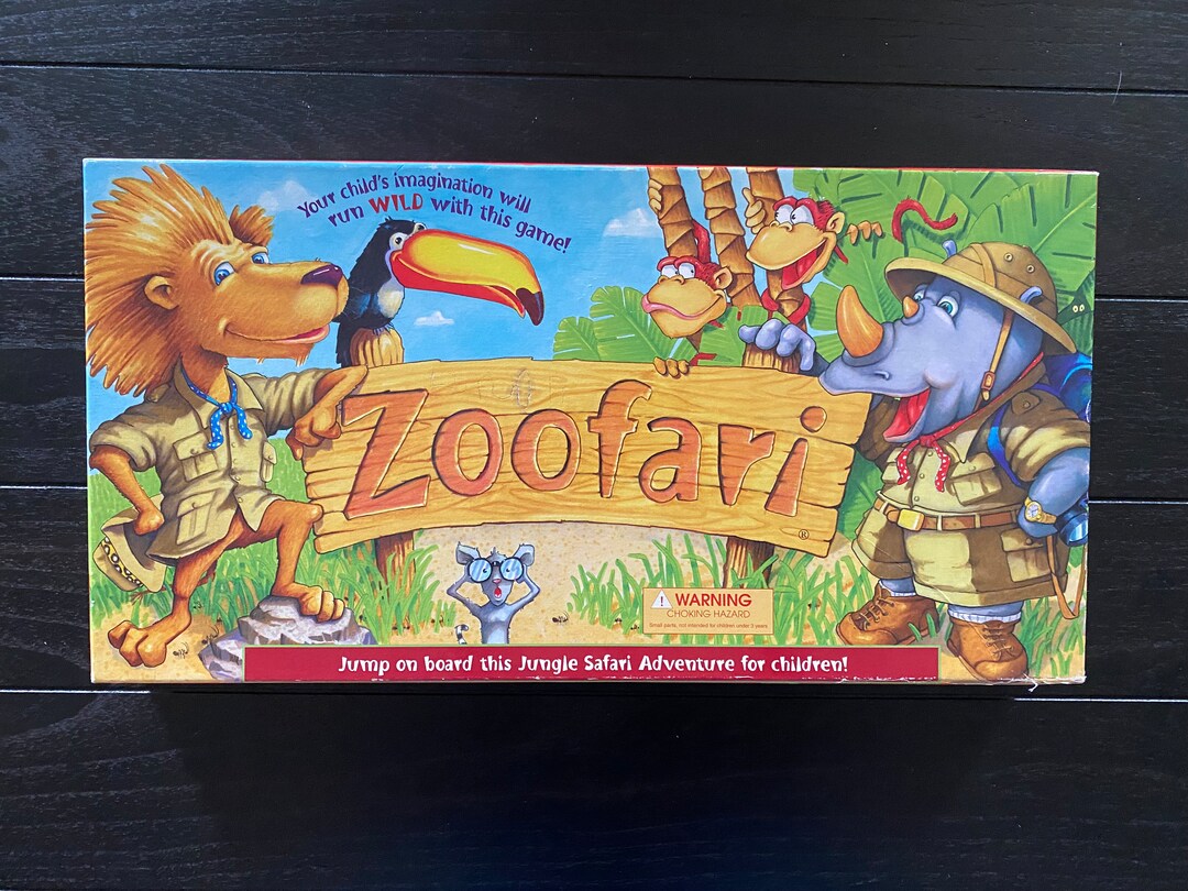 Zoofari Board Game Games to Remember for Ages 3 to 8 1999 Etsy