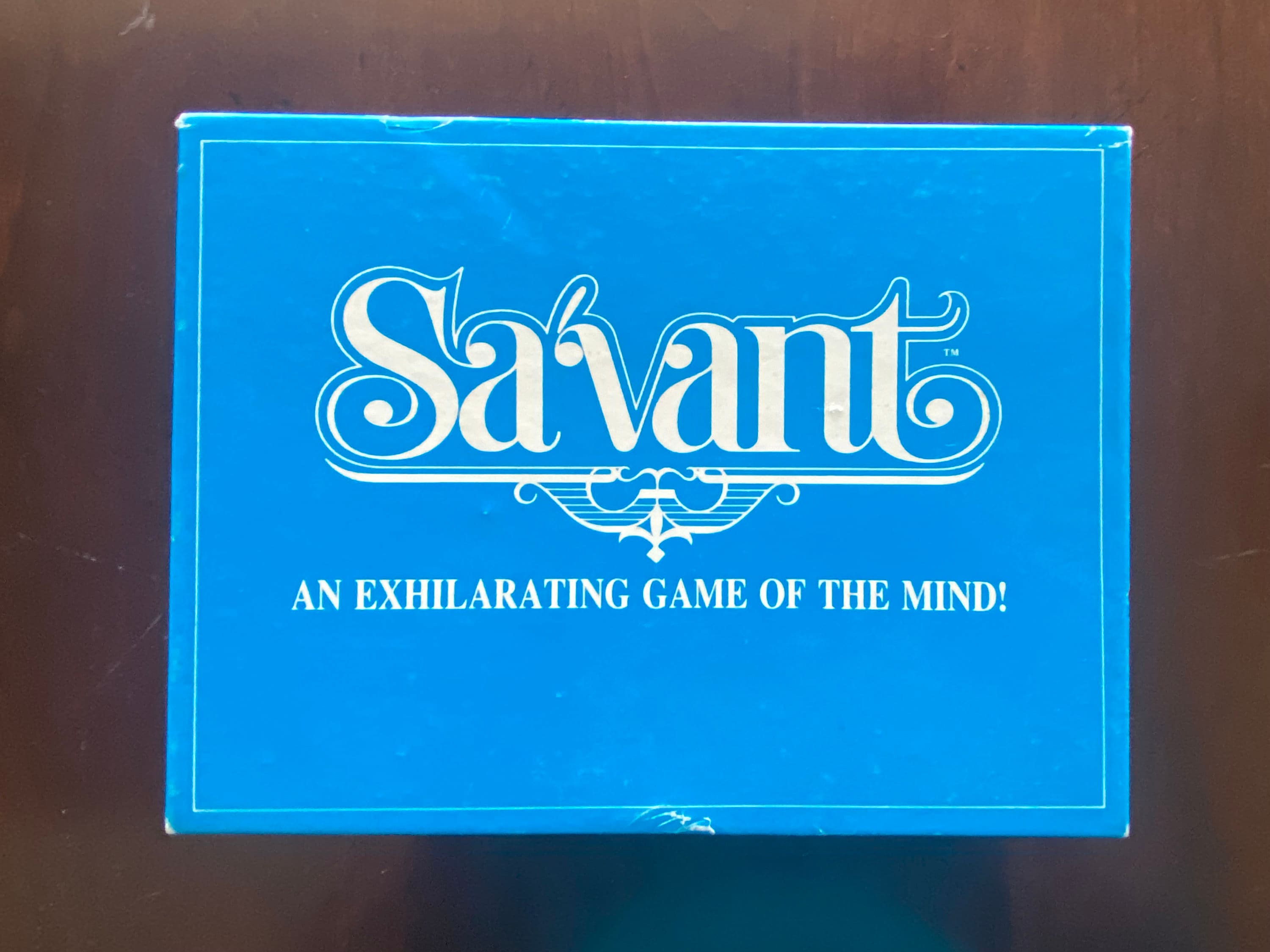 SAVANT - An Exhilarating Game of the Mind, Savant Card Game by Quie 1989