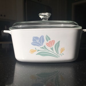 Corning Ware 1.5L FRIENDSHIP Square Casserole w/Original Glass Lid - A-1 1/2-B