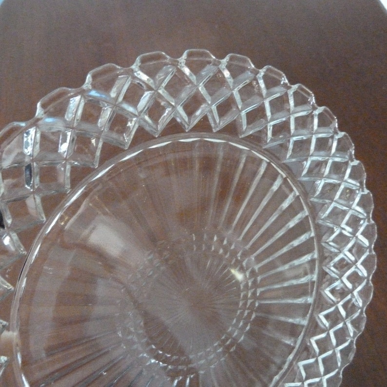 Hocking Glass Waffle Dinner Vintage Waterford Dinner Plate 958 Anchor