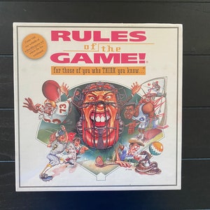 Rules of the Game - for those of you who THINK you know …. Game Technologies Inc. 1995 - New Old Stock / Never Opened